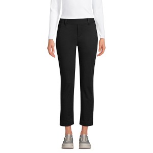 Lands' End Women's Lands' End Flex Mid Rise Pull On Crop Pants - 1 of 4