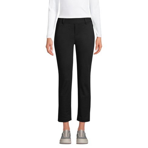 Lands' End Women's Lands' End Flex Mid Rise Pull On Crop Pants - X ...