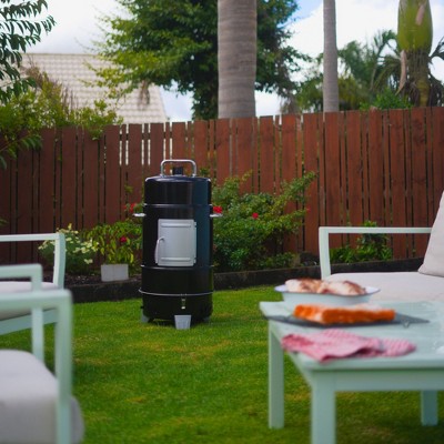 Grill Boss Black Vertical Charcoal Smoker with Grill Cover