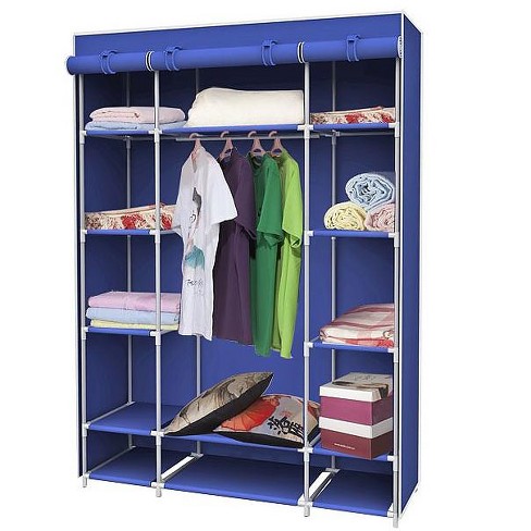 freestanding closet system with doors