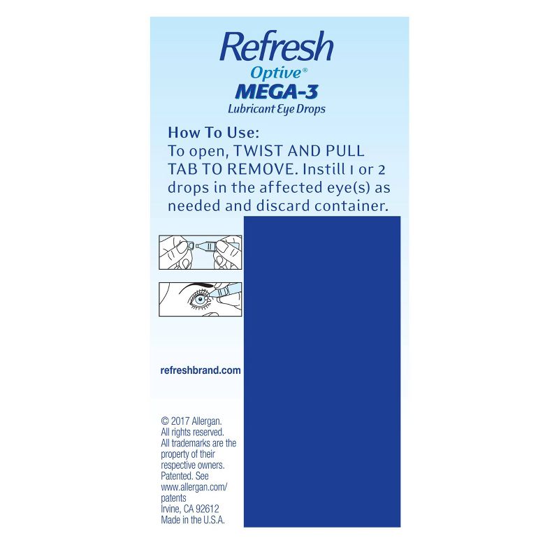 Refresh Optive Mega-3 Preservative Free Eye Drops - 30ct, 5 of 11