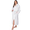 PAVILIA Fleece Robe For Women, Plush Warm Bathrobe, Fluffy Soft Spa Long Lightweight Fuzzy Cozy, Satin Trim - 2 of 4
