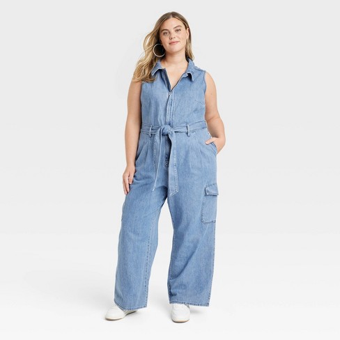 Zara Denim Blue Jumpsuits & Rompers for Women for sale