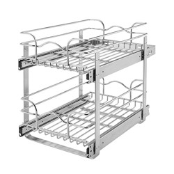 Rev A Shelf 5wb 2 Tier 21 Inch Wire Basket Pull Out Cabinet