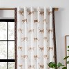 50"x63" Rochelle Porter Jaguars Ivory Pole Top Curtain Panels - 3 of 4