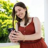 Pavilion Gift Company - Black Crossbody - Soft Gemmed Phone Lanyard - Cell Phone Accessories - 3 of 4