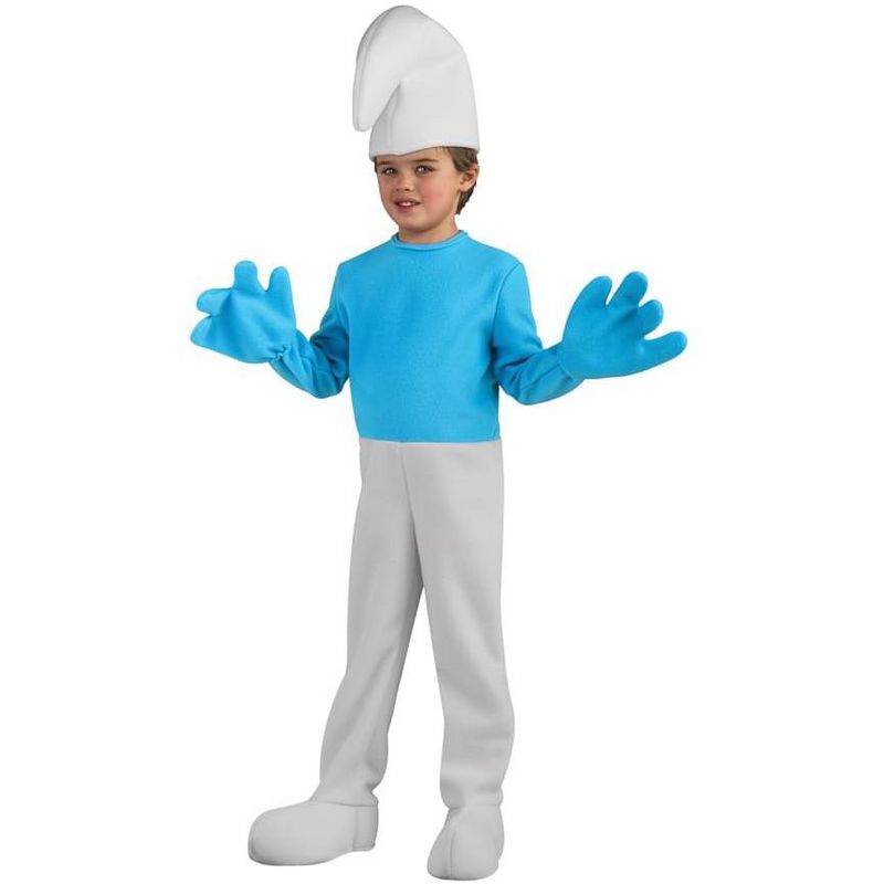 The Smurfs Movie Deluxe Smurf Costume Child, 1 of 2