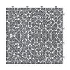 GlasFlength Carpet Tiles 12 Pack 12" Interlocking Deck Tiles 440LBS Weight Capacity Waterproof for Bathroom Balcony, Gray, 12"*12"*0.56" - 4 of 4