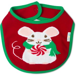 Pavilion Gift Company - Christmas Mouse - Baby Bib - Bibs - 1 of 4
