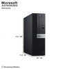 Refurbished: Dell OptiPlex 7050 SFF Desktop Intel Core i7-6700 3.4GHz 16GB 512GB W10P - Manufacturer Refurbished - 3 of 4