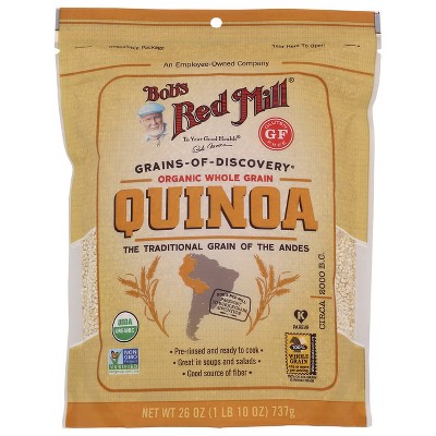 Bob's Red Mill Organic Whole Grain Quinoa.