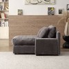 CAVINAS 55" Modern Luxury Sofa Couch, Corduroy Upholstery Sleeper Sofa Bed, for Living Room - 3 of 4