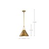 Nuvo Lighting Adina 1 - Light Pendant in  Natural Brass - 3 of 4