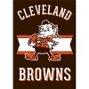 Briarwood Lane Retro Cleveland Browns House Flag NFL Double-Sided 28" x 40" - 3 of 3