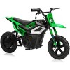 24V 350W Electric Dirt Bike for Teens, 12" Fat Tire Off-Road Motorcycle w/Hydraulic Brakes, 35-Mile Range, Powered Riding On Bike for Boys Girls 6-12 - 2 of 4