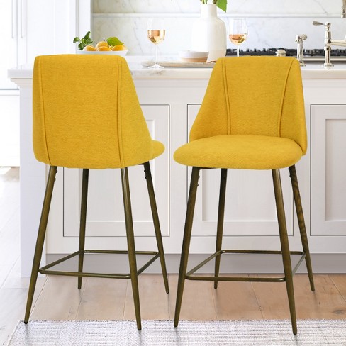 Yellow bar stools discount set of 4