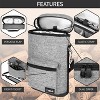 OPUX Wine Bag 2 Bottle Tote Carrier, Leakproof Portable Padded Insulated Cooler Case Travel Picnic Gifts Christmas - 4 of 4