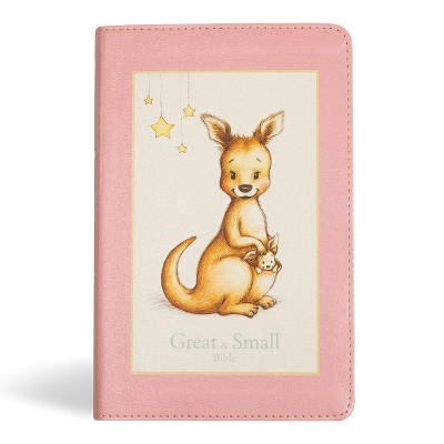 KJV Great and Small Bible, Pink Leathertouch - by  Holman Bible Publishers (Leather Bound)