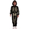 #followme Glow In The Dark Skeleton Men's Adult Bodysuit Pajamas - 3 of 3