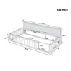 XIYUYEU Twin XL Size Wood Montessori Bed with 3 Built-in Storage Cabinets and Guardrail,Modern Floor Bed with USB Ports for Bedroom,White - 3 of 4
