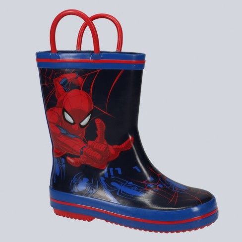 Sizes 7-12 Marvel Spider-Man Boys' Rain Boots 