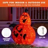 SYNCFUN 3FT Halloween Pumpkin Decorations Outdoor, Pre-Lit Light Up Pumpkin with 100 LED Lights and Metal Stand for Indoor Outdoor Yard Holiday Decor - 4 of 4
