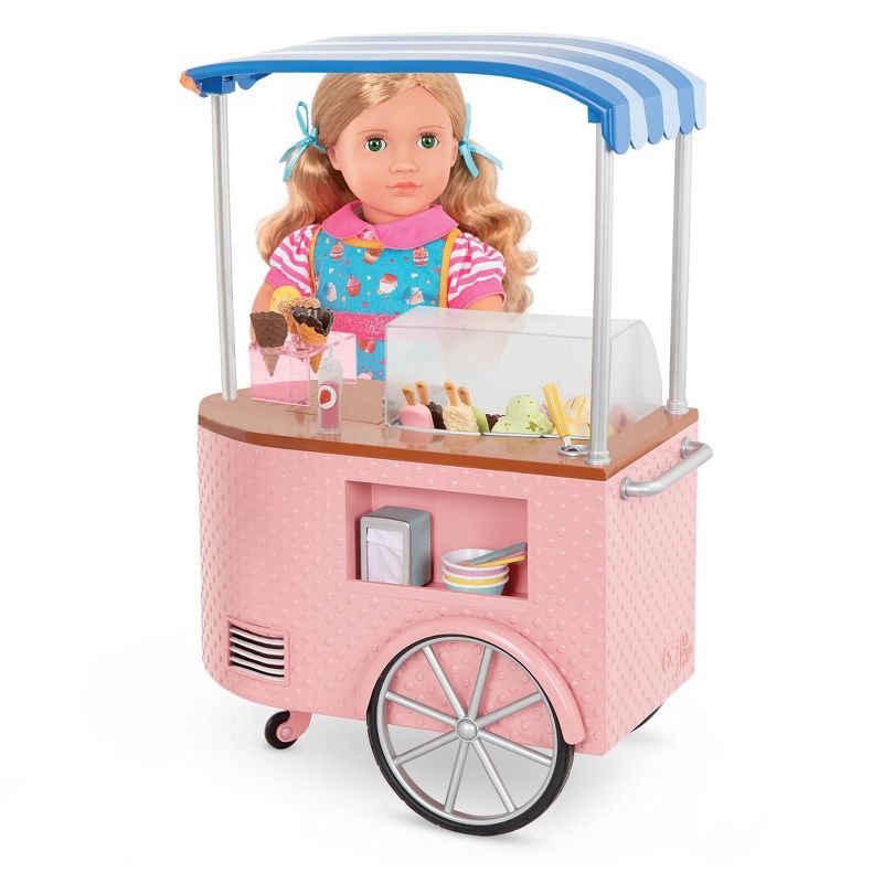 Our Generation Two Scoops Ice Cream Cart Accessory Set for 18&#34; Dolls, 5 of 10