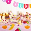 Sparkle and Bash 3 Pack Tablecloth for Two-tti Frutti 2nd Birthday Party Decorations (Pink, 54 x 108 in) - 2 of 4
