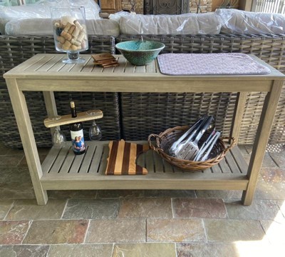 Outdoor console sale table target