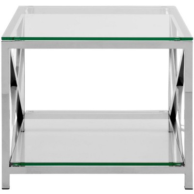 Hayward End Table - Chrome - Safavieh.