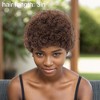 Unique Bargains Women's Halloween Curly Short Hair Wig Real Human Hair 3in 1 Pc - image 4 of 4