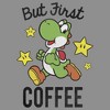 Women's Nintendo Yoshi First Coffee Racerback Tank Top - 2 of 4