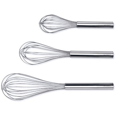 KABOER Stainless Steel Whisks 8 10 12, Wire Whisk Set Kitchen