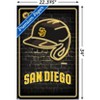 Trends International MLB San Diego Padres - Neon Helmet 23 Unframed Wall Poster Prints - 3 of 4