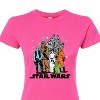 Women's - Star Wars - Luke, Leia, Yoda Group Fitted Graphic T-Shirt - 2 of 3