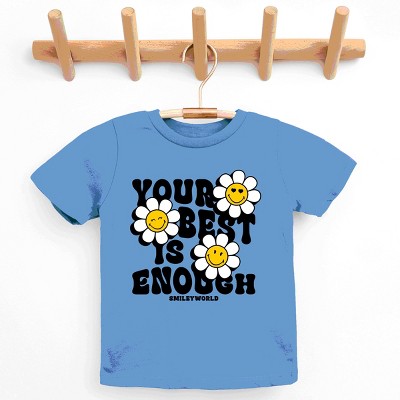 The Juniper Shop SmileyWorld Your Best Is Enough Floral Youth Short Sleeve Tee