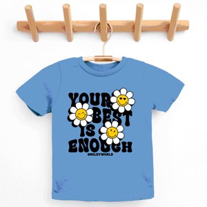The Juniper Shop SmileyWorld Your Best Is Enough Floral Youth Short Sleeve Tee - 1 of 4