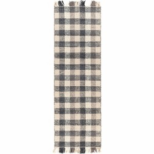 Hauteloom Chilliwack Gray Plaid Wool Rug - 1 of 4