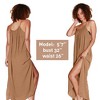 Catalonia Women’s Swimsuit Cover-Up Dress – Sleeveless Chiffon Maxi Sundress for Beach & Pool, One Size Fits All, Gift Ideas for Moms - 3 of 4
