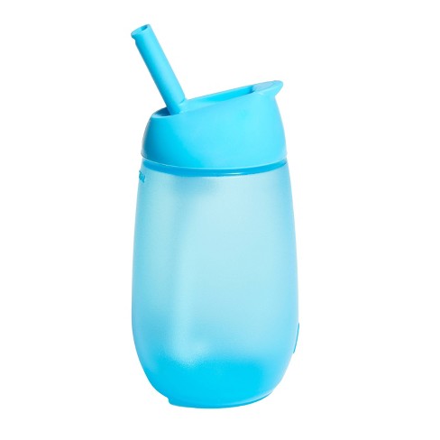 The First Years GreenGrown Reusable Spill-Proof Straw Toddler Cups -  Purple/Teal - 3pk/10oz
