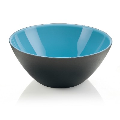 Guzzini My Fusion Blue and Black Acrylic 9.8 Inch Bowl