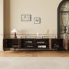 Luck Live  TV Stand Media Entertainment Center, metal frame tv cabinet for tvs up to 100 inch - 4 of 4