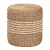 bali & pari Wickham Seagrass Ottoman Footstool Natural Brown - image 2 of 4