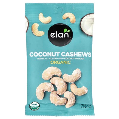 Elan, Organic Coconut Cashews, 1.27 oz