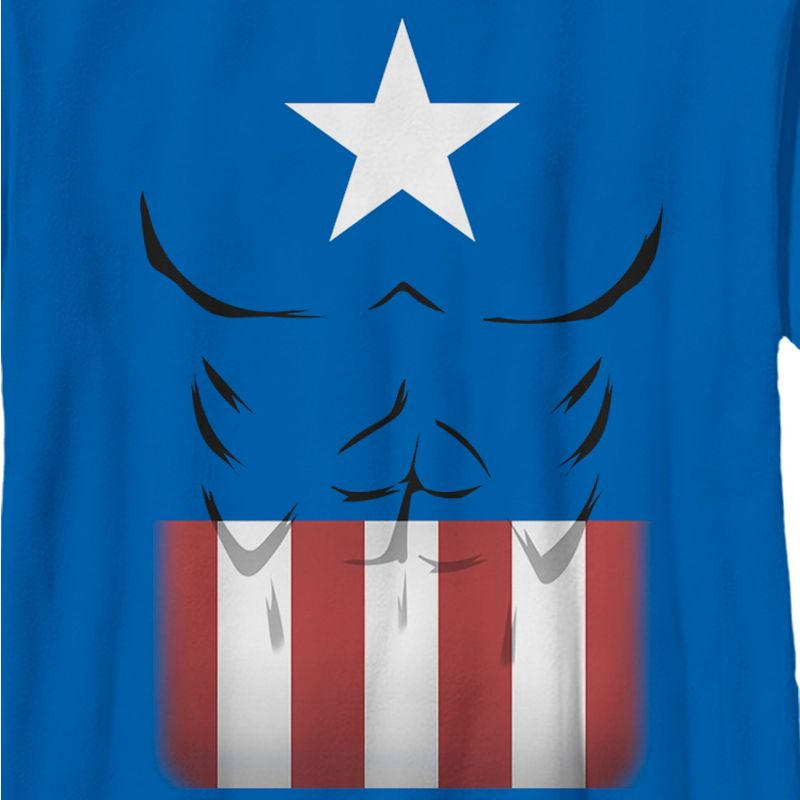 Boy's Marvel Captain America Muscles Suit T-Shirt, 2 of 6