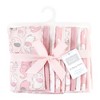 Hudson Baby Infant Girl Cotton Flannel Burp Cloths, Girl New Elephant 10-Pack, One Size - 2 of 4