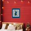 Stupell Industries Winter Plaid Deer Gold Detail Floating Frame Canvas Art - 3 of 4