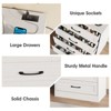 Dresser for Bedroom, 4 Drawer Small Dresser with Charging Station for Living Room, Chest of Drawers - 4 of 4