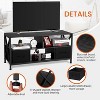 Acekool TV Stand for 50" TV, Black Entertainment Center with 2 Removable Fabric Drawers, Media Console Table for Bedroom & Living Room - 3 of 4