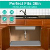 NewHome Silicone Under Sink Mat for Cabinet 34x22" Sink Cabinet Protector Mat with Drain Hole Hold Up to 3 Callons Liquid - 4 of 4